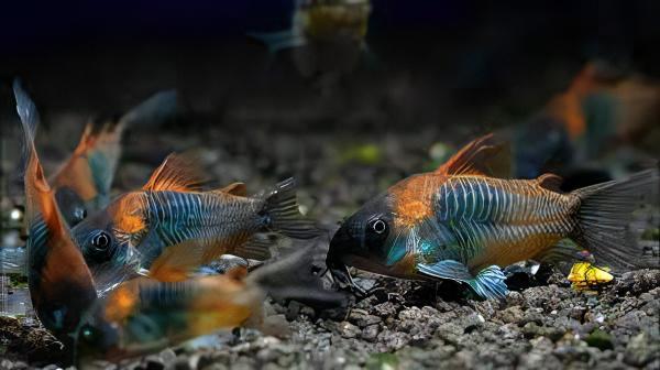 Venezuelan Orange Corydoras Aeneus 3cm Catfish - Real Aquatics