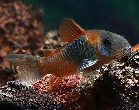 Venezuelan Orange Corydoras Aeneus 3cm Catfish - Real Aquatics
