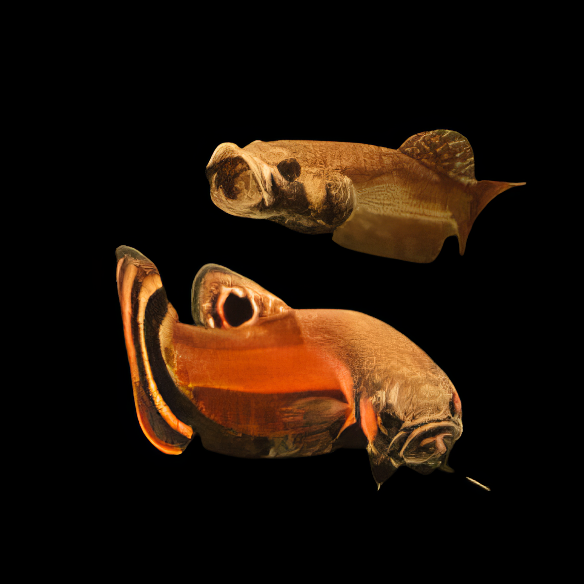 Wild Betta Macrostoma Pair Male & Female 3cm - Real Aquatics