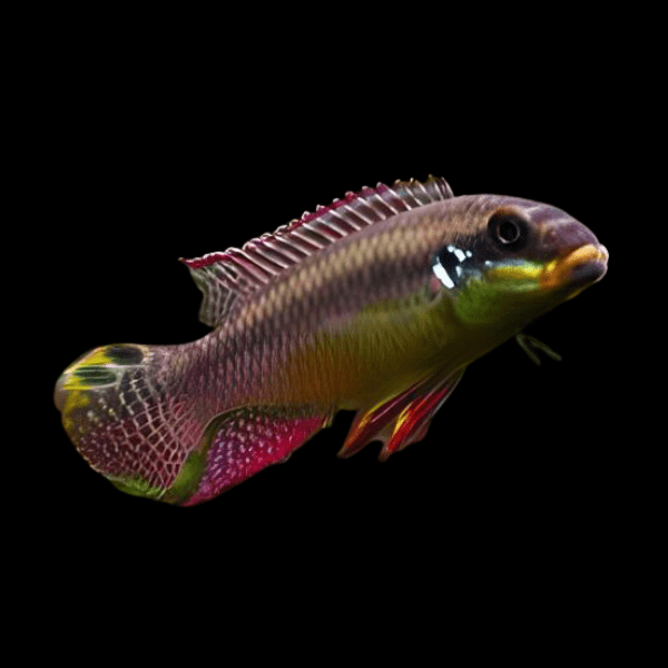 Wild Red Nigerian Kribensis Cichlid Pelvicachromis Sacrimontis 4cm - Real Aquatics