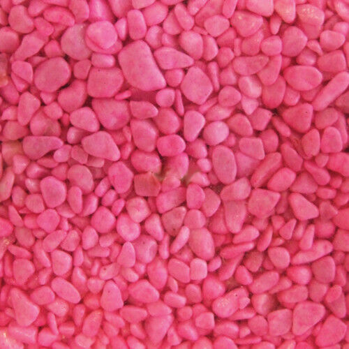Aqua One Aquarium Fish Tank Coloured Gravel Pink 7mm