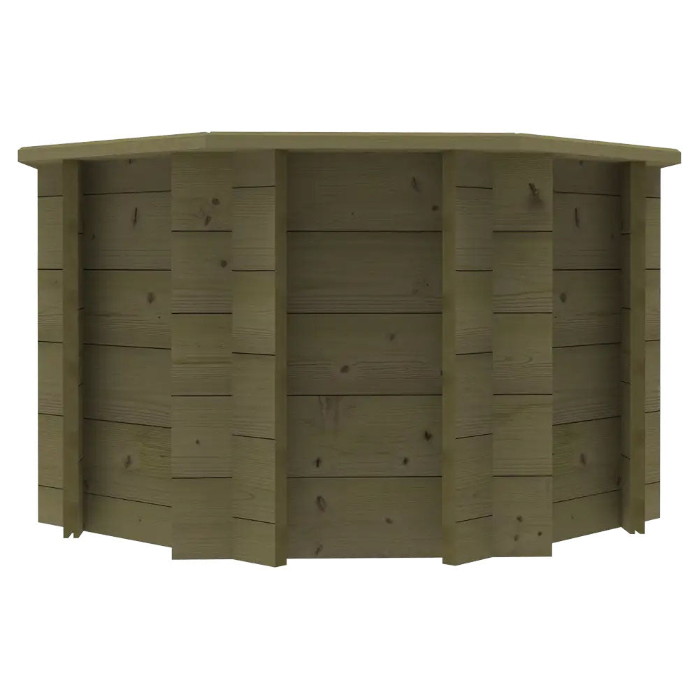 The Garden Timber Company Wooden Fish Ponds 4ft Octagonal 697mm Height 506L