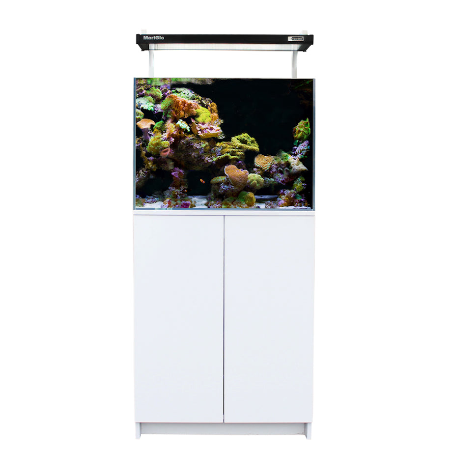 Aqua One MiniReef 120 Aquarium & Cabinet 120L Black & White