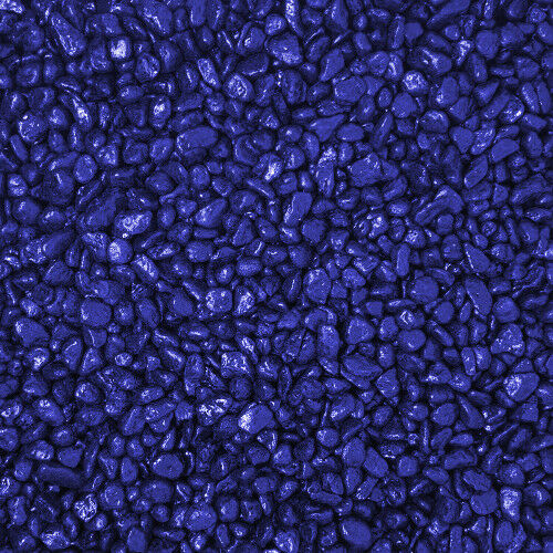 Aqua One Aquarium Fish Tank Coloured Gravel Deep Blue 7mm