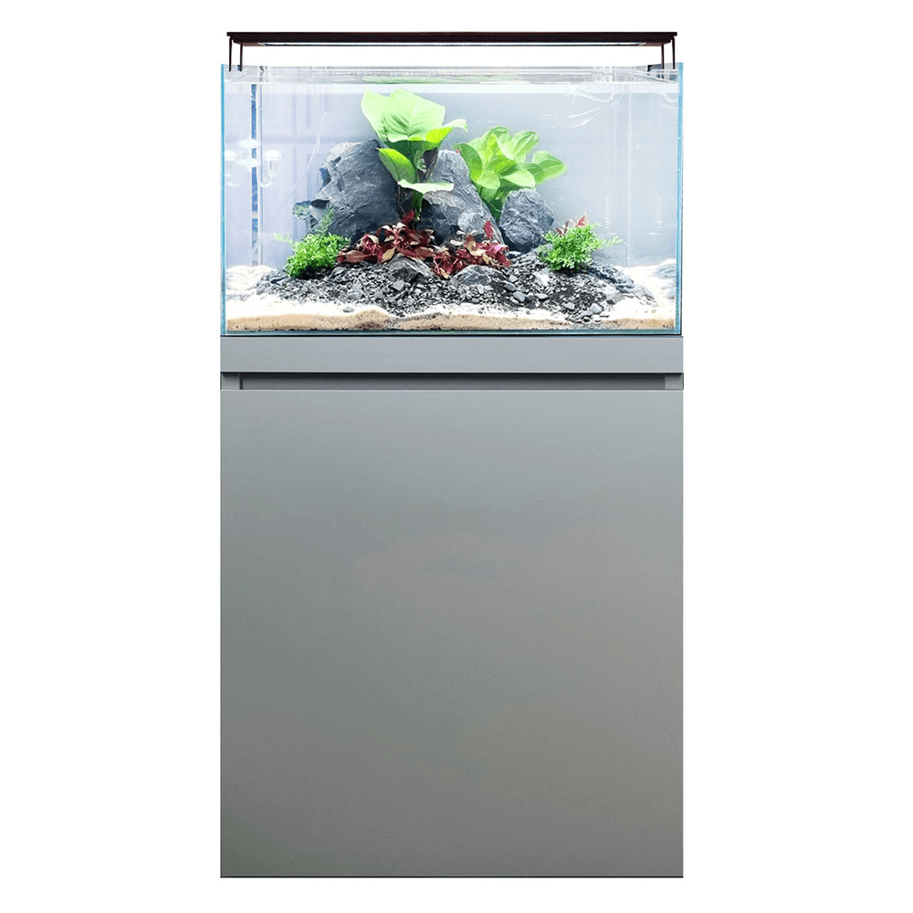 Fluval Visi-White 60 Aquascaping Aquarium & Cabinet Set 78L – Dusty Grey