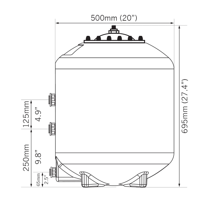Evolution Aqua Pressure Pond K+ Advanced Filter 20