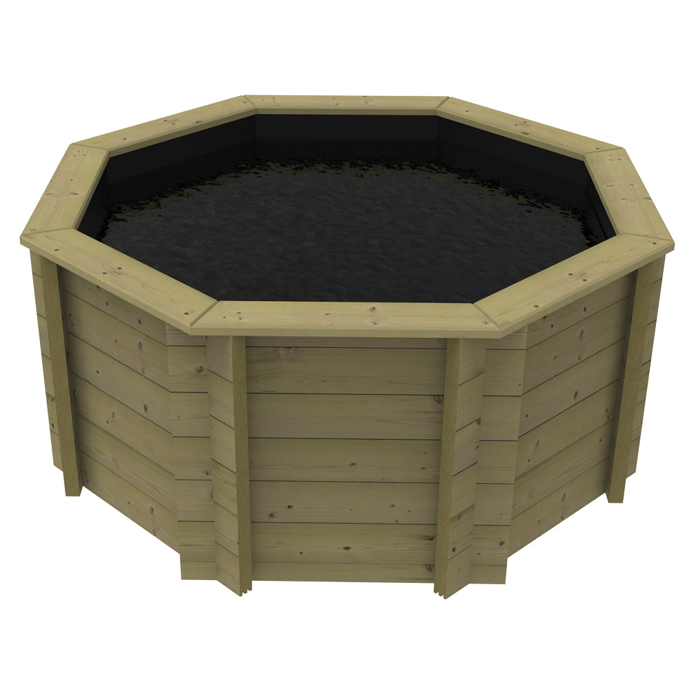 The Garden Timber Company Wooden Fish Ponds 6ft Octagonal 831mm Height 1586L