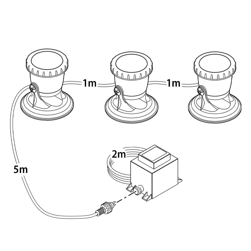 Pontec PondoStar LED Warm Pond & Garden Lighting Set of 3