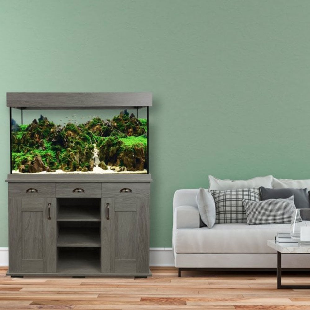 Fluval Shaker 345L Aquarium Fish Tank & Cabinet Slate Grey