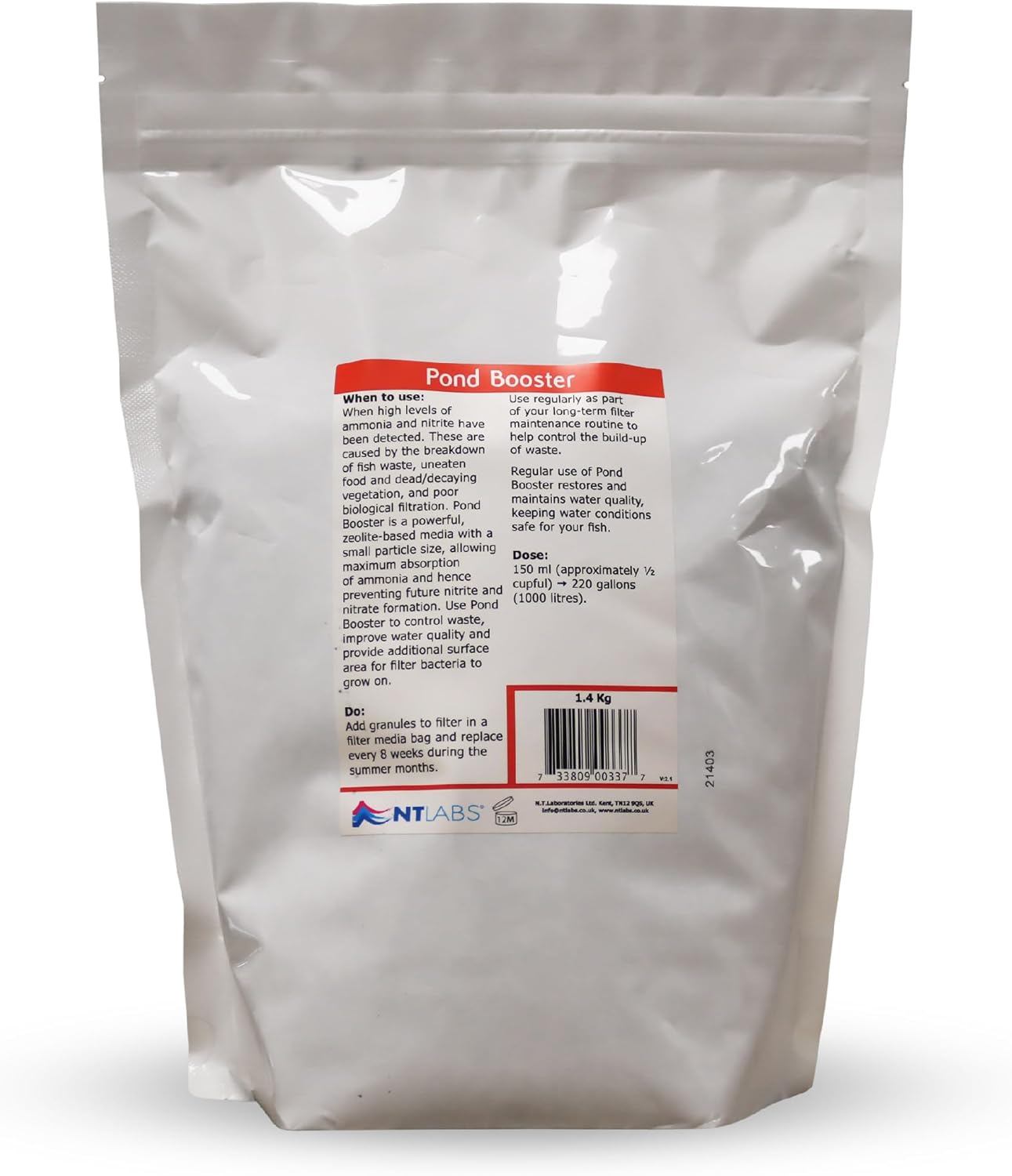 NT Labs Pond Booster - Ammonia Remover