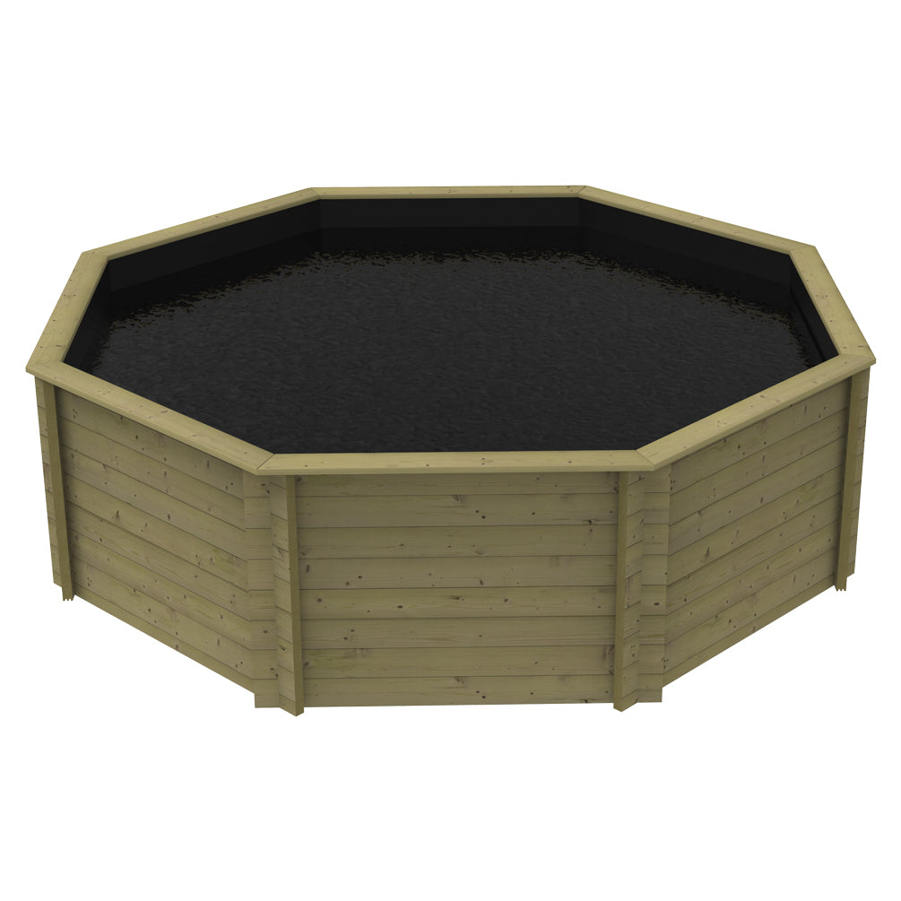 The Garden Timber Company Wooden Fish Ponds 12ft Octagonal 1099mm Height 10976L