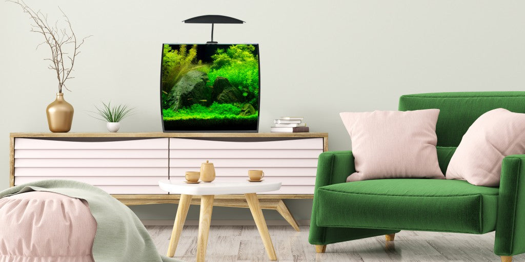 Aqua One Arc 46 Aquarium Fish Tank Bow Front 46L