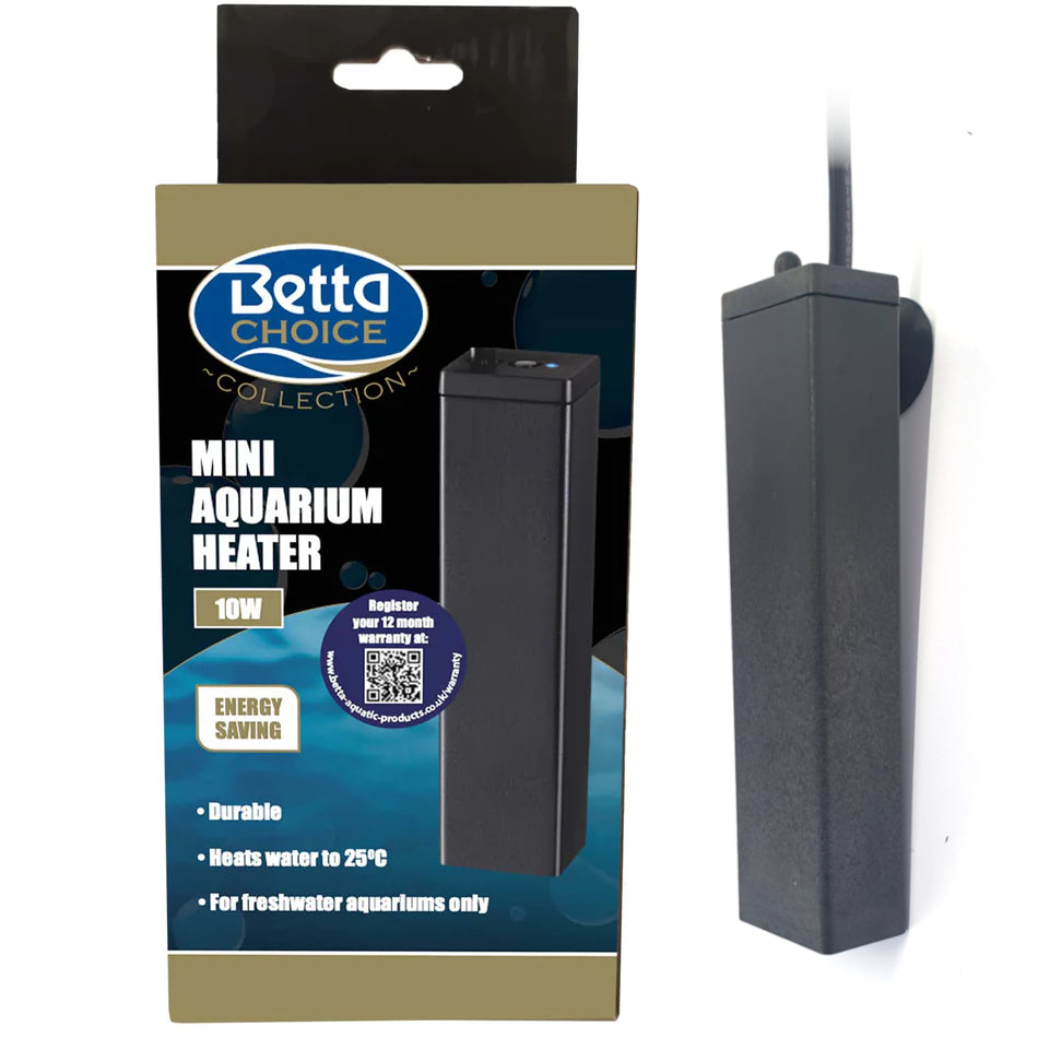 Betta Choice Mini Aquarium Heaters for Nano Fish Tanks 10w