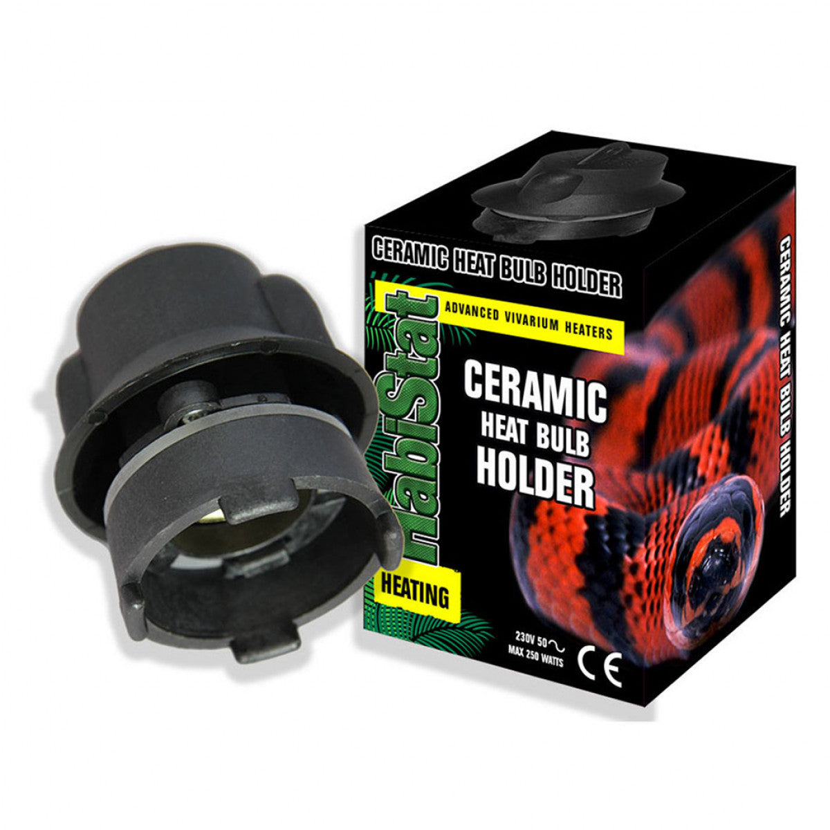 HabiStat Ceramic Heat Bulb Holder with Fittings