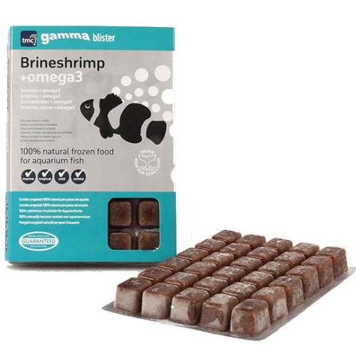 TMC Frozen Fish Food Gamma Blister Brineshrimp & Omega3 100g (Case of 10)