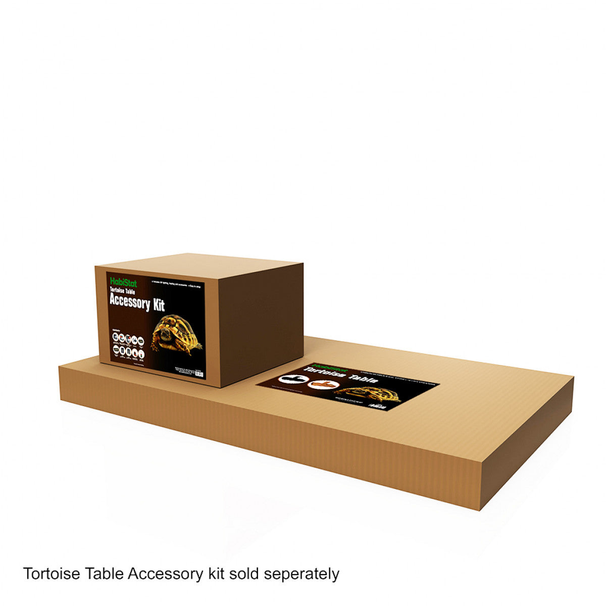 HabiStat Tortoise Table Black 109cm 43"