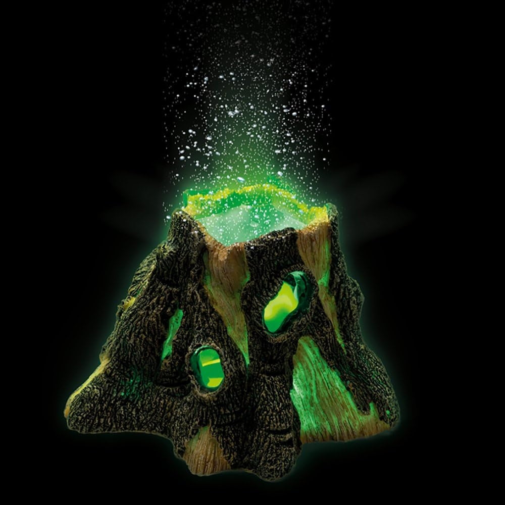 Hydor Show Kit Box Tree Stump Ornament with Aerator and LED Lighting