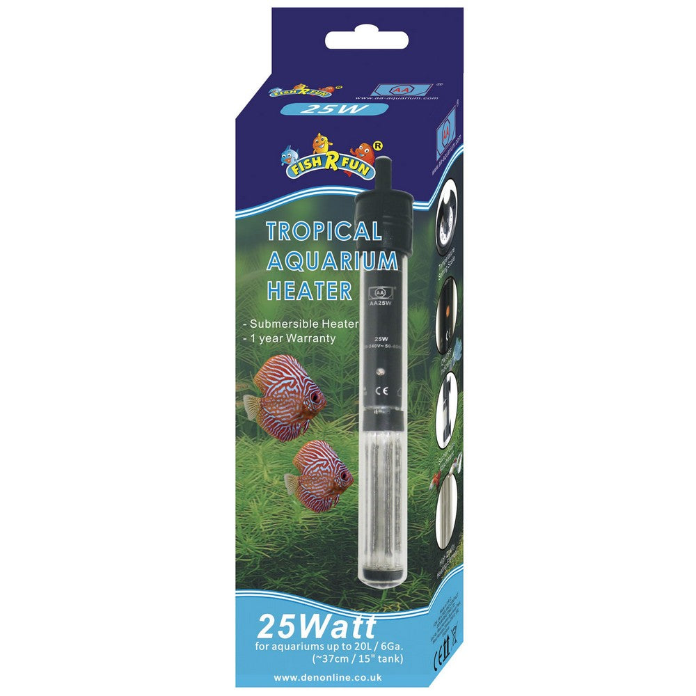 Fish R Fun Aquarium Fish Tank Heater 25w