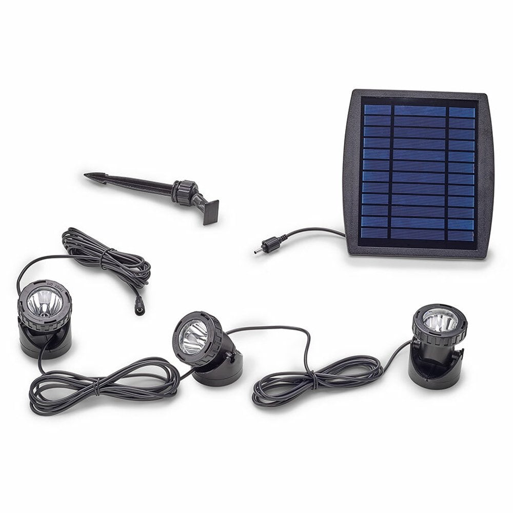 Pontec PondoSolar LED Pond & Garden Lighting Set of 3