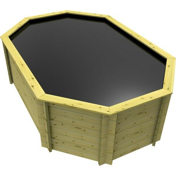 The Garden Timber Company Wooden Fish Ponds 12x8ft Octagonal 1099mm Height 6452L