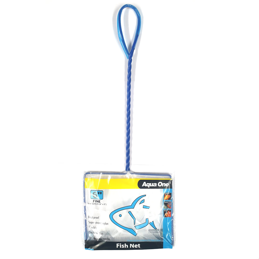Aqua One Aquarium Fish Net - 6"/15cm Fine Nets