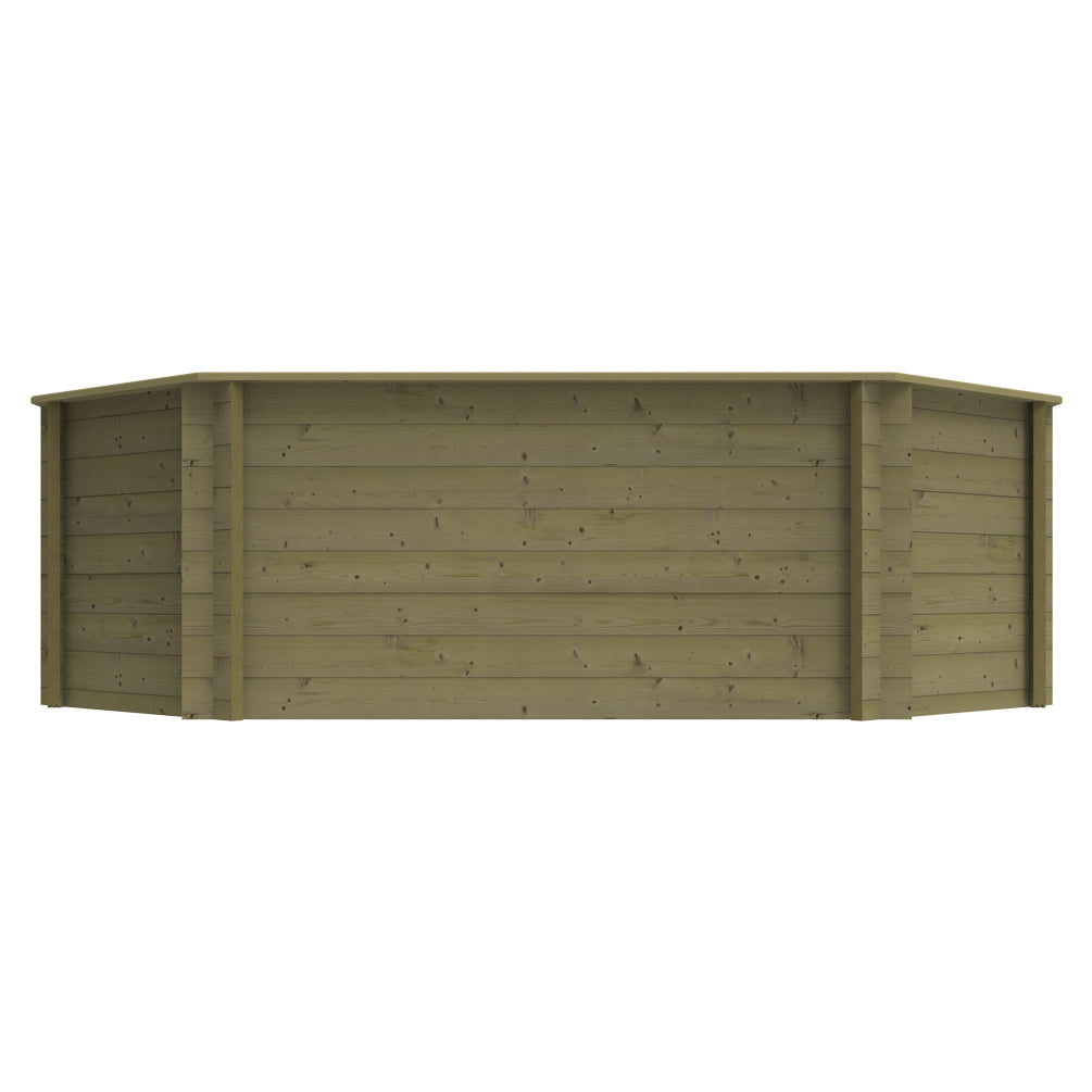 The Garden Timber Company Wooden Fish Ponds 12x8ft Octagonal 1099mm Height 6452L