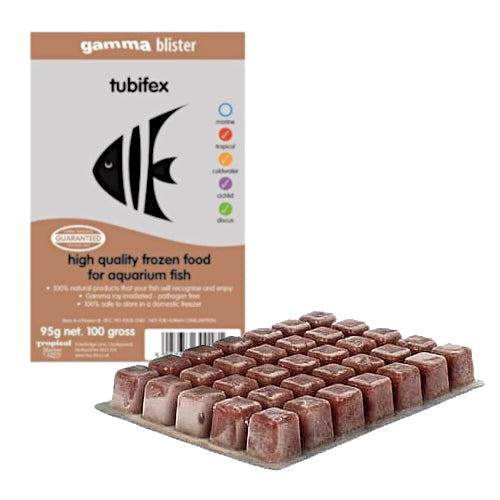 TMC Frozen Fish Food Gamma Blister Tubifex 95g (Case of 10)