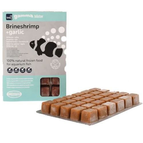 TMC Frozen Fish Food Gamma Blister Brineshrimp & Garlic 100g (Case of 10)