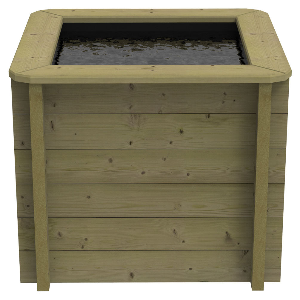The Garden Timber Company Wooden Fish Ponds 1x1m 831mm Height 431L