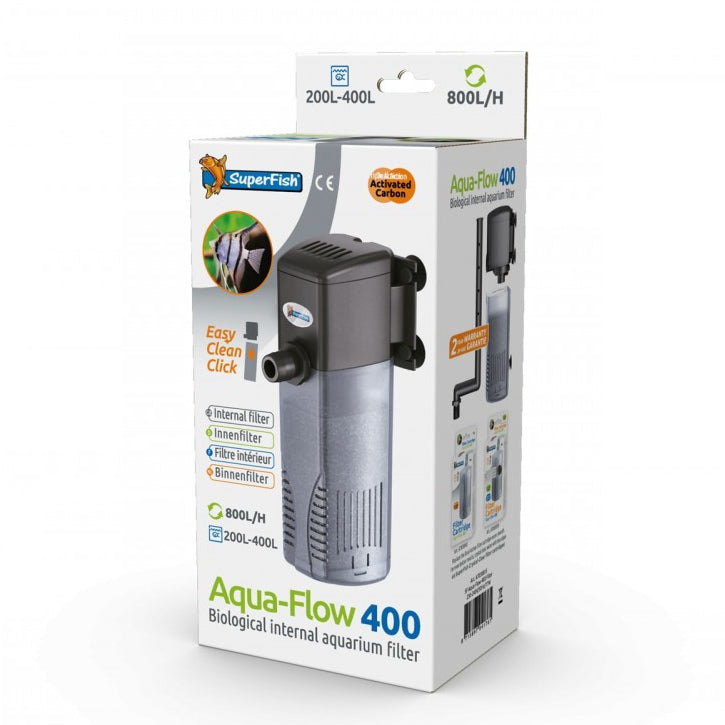 SuperFish Aqua-Flow 400 Aquarium Internal Filter 800L/h