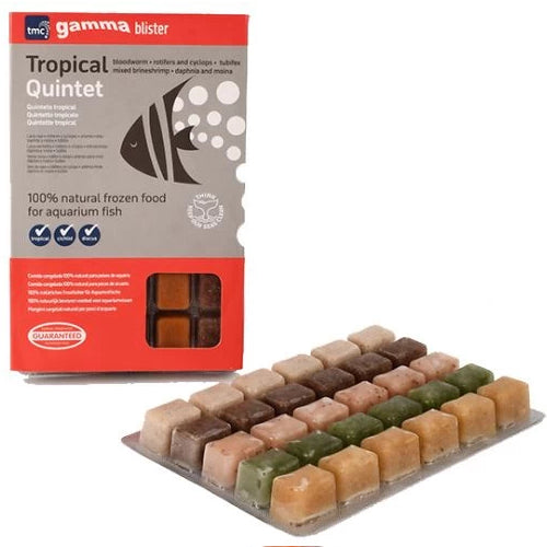 TMC Frozen Fish Food Gamma Blister Tropical Quintet 95g (Case of 10)