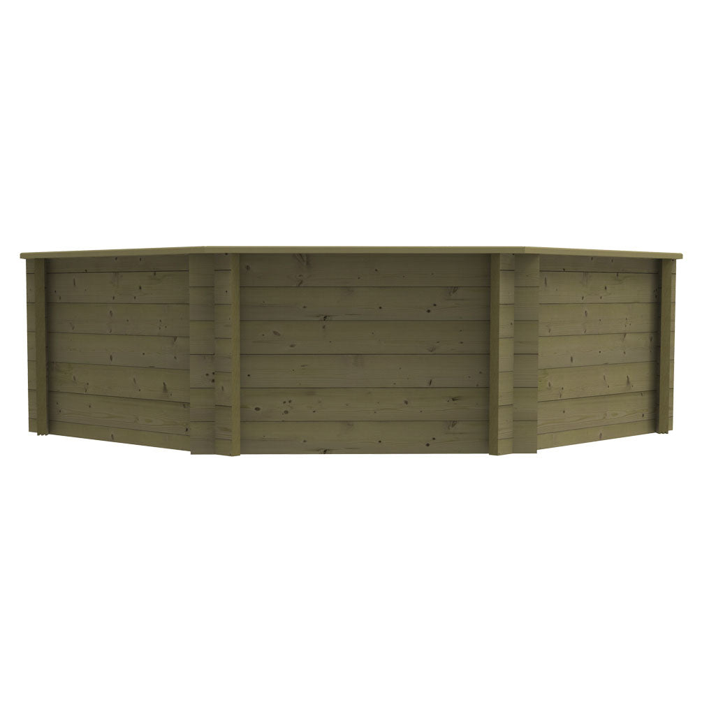 The Garden Timber Company Wooden Fish Ponds 10ft Octagonal 831mm Height 4959L