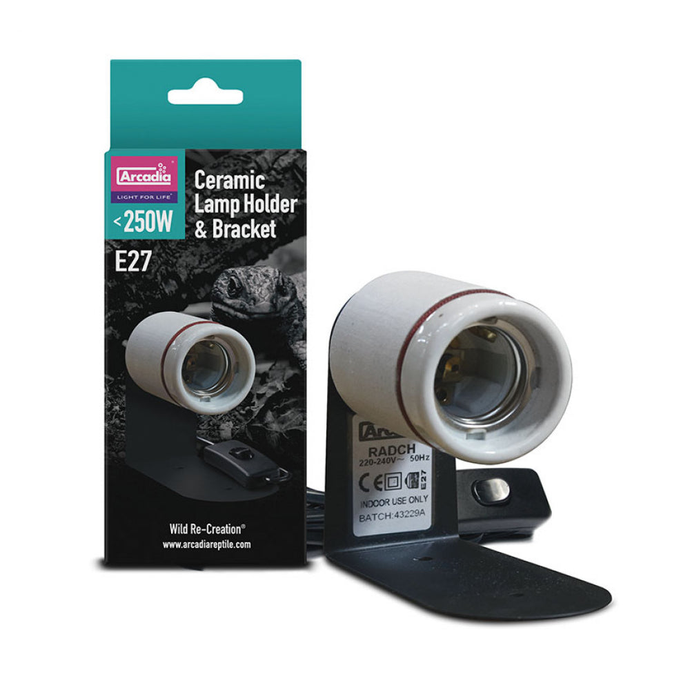 Arcadia Reptile ADCH Ceramic Lamp Holder & Bracket