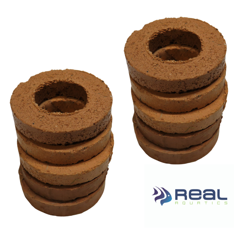 Plant Pot Weights Ceramic Discs Rings 3.5cm (Set of 10)