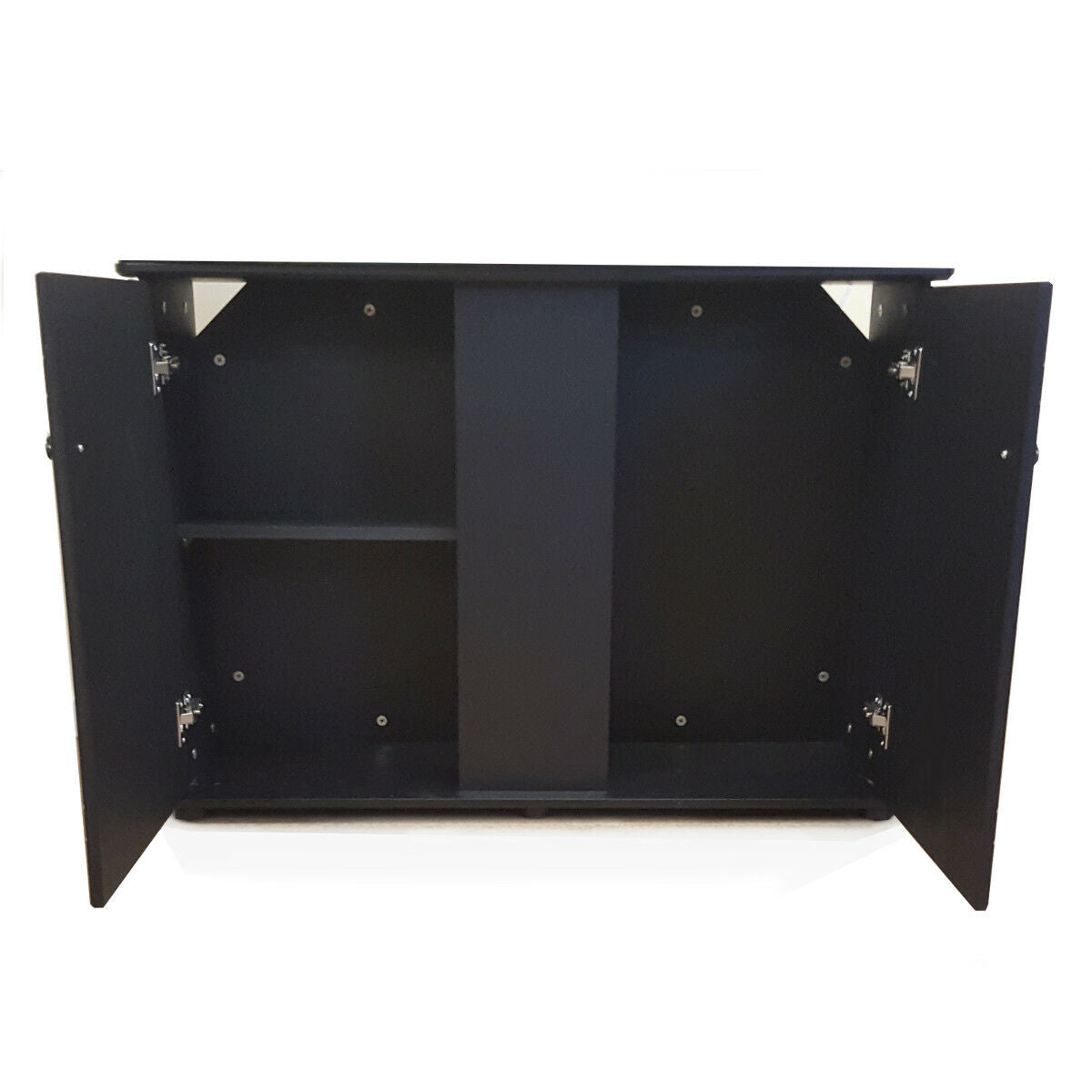 BOYU Aquarium Fish Tank & Cabinet 60cm 80L Black / White