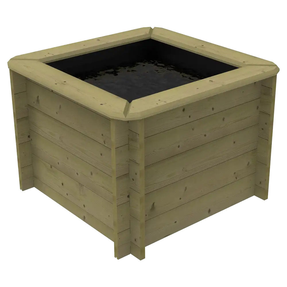 The Garden Timber Company Wooden Fish Ponds 1x1m 697mm Height 389L