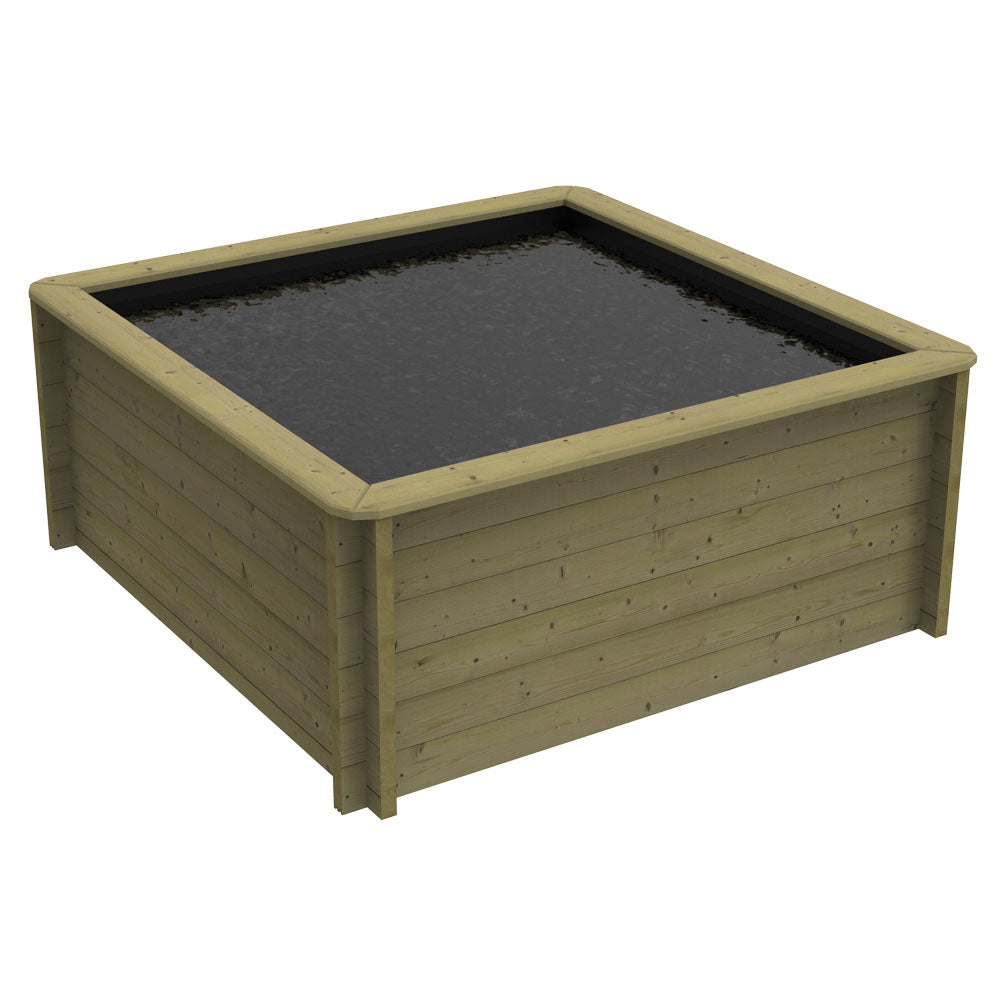 The Garden Timber Company Wooden Fish Ponds 2x2m 831mm Height 2325L