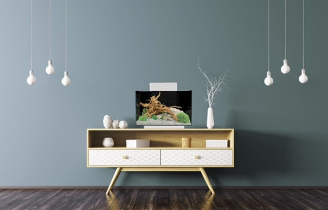 Aqua One Platform 21 Aquarium Fish Tank 40cm 21L White