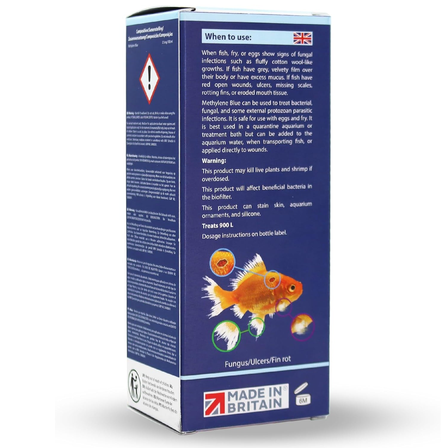 NT Labs Methylene Blue Aquarium Fish Tank Disease Treatment 100ml