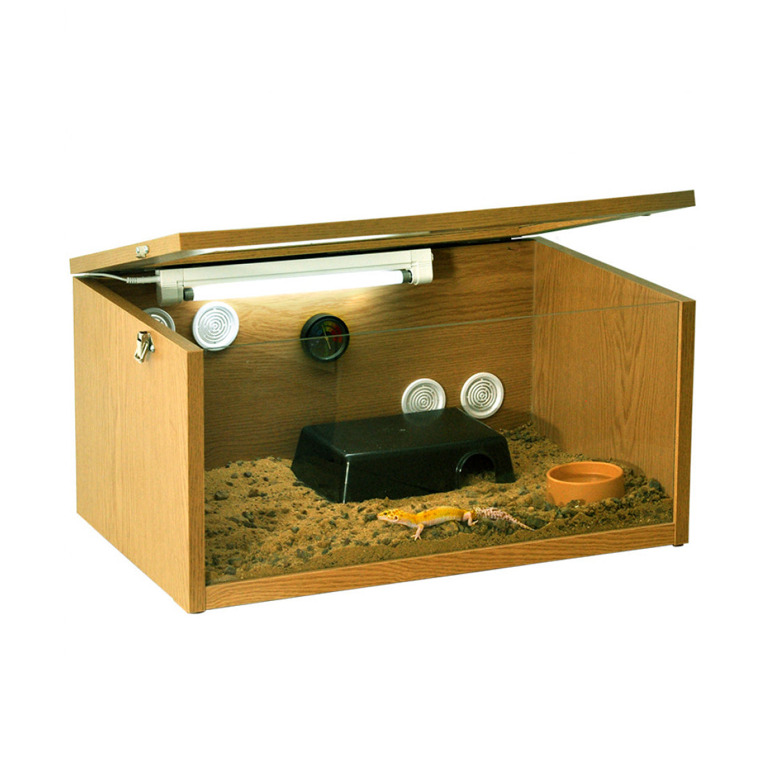 HabiStat Leopard Gecko Complete Starter Kit Wood Terrainium