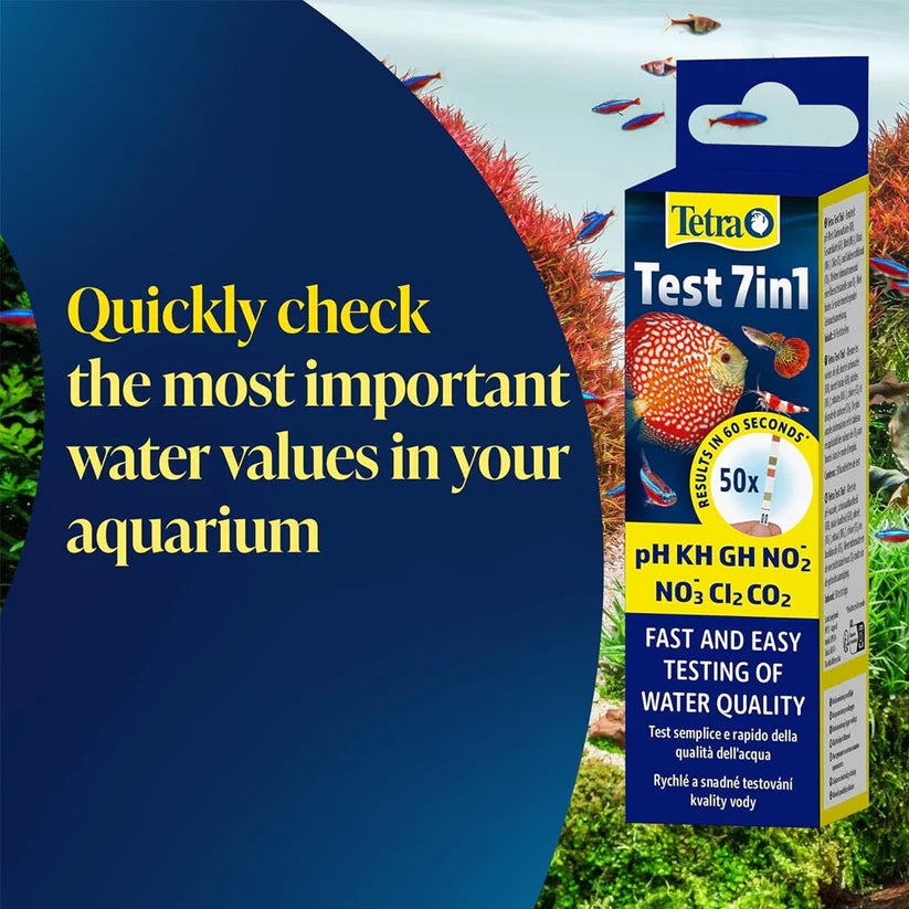 Tetra Test 7 in 1 Aquarium Water Test Kit (50pk)