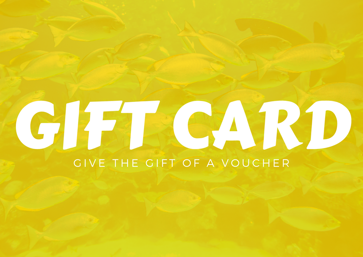 Real Aquatics £100 gift card showing the brand logo and value, ideal for aquatic equipment or pet store gift giving.