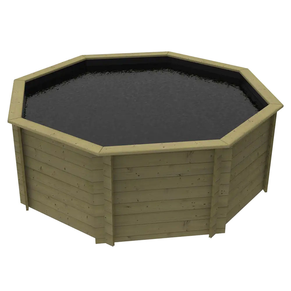 The Garden Timber Company Wooden Fish Ponds 10ft Octagonal 1099mm Height 6722L