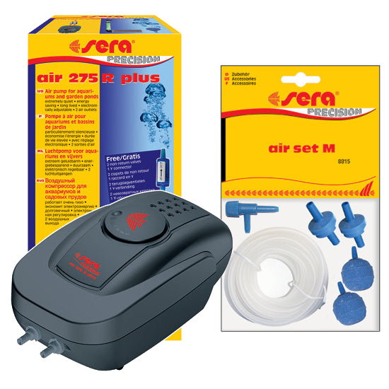 Sera Air 275 R Plus Aquarium Air Pump & Accessories
