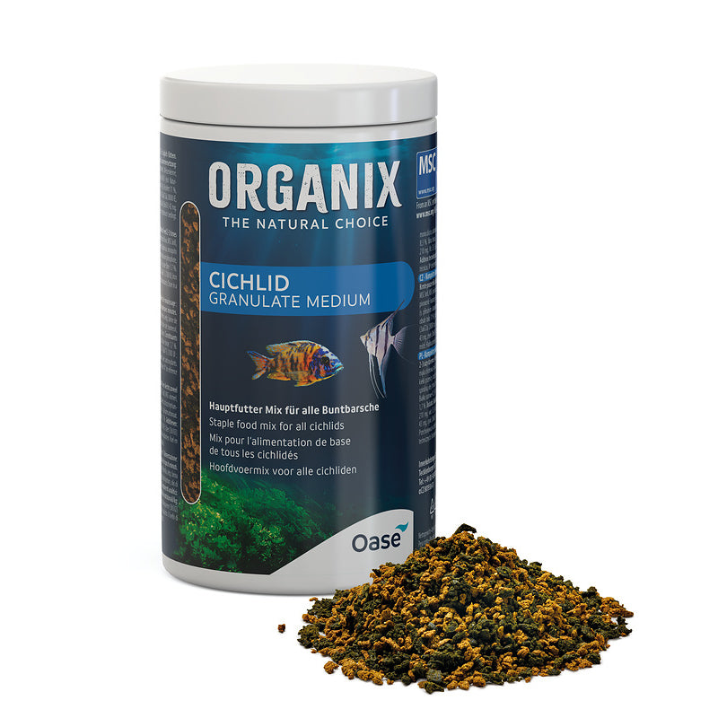 Oase ORGANIX Cichlid Granulate Granules Fish Food Medium 250-1000ml