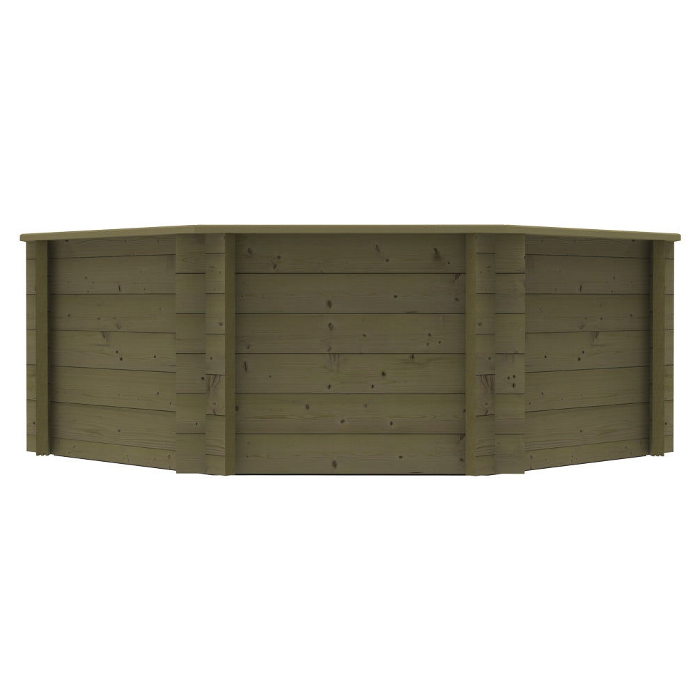 The Garden Timber Company Wooden Fish Ponds 8ft Octagonal 831mm Height 3170L