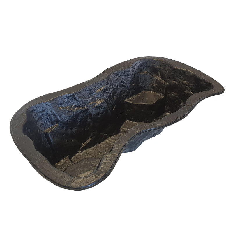 Perch Instant Ponds Plastic Preformed Pond 76 x 137 x 36cm 150L