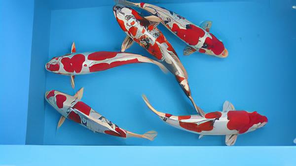 Yamato Nishiki Grade A Koi Carp Cyprinus Carpio - Real Aquatics