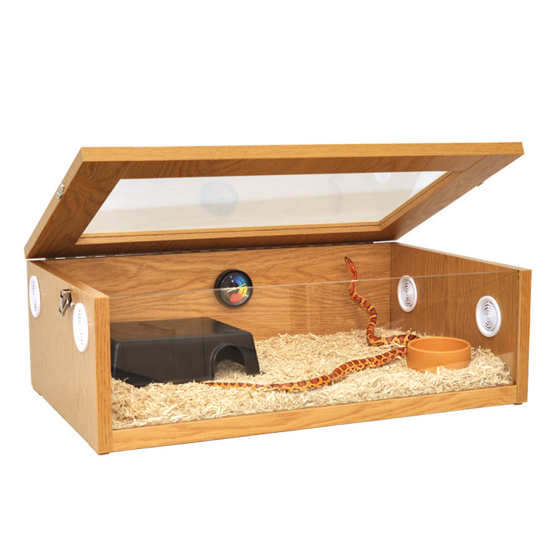 HabiStat Hatchling Snake Complete Starter Kit Oak Terrainium