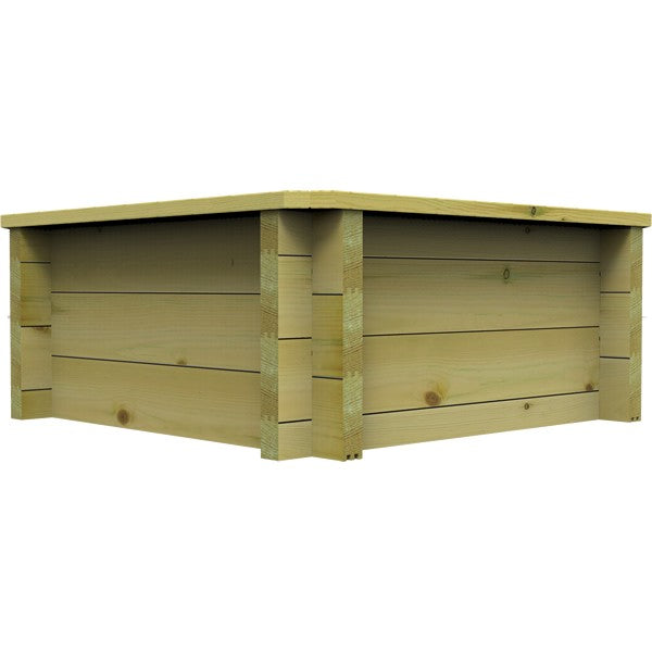 The Garden Timber Company Wooden Fish Ponds 1x1m 429mm Height 221L